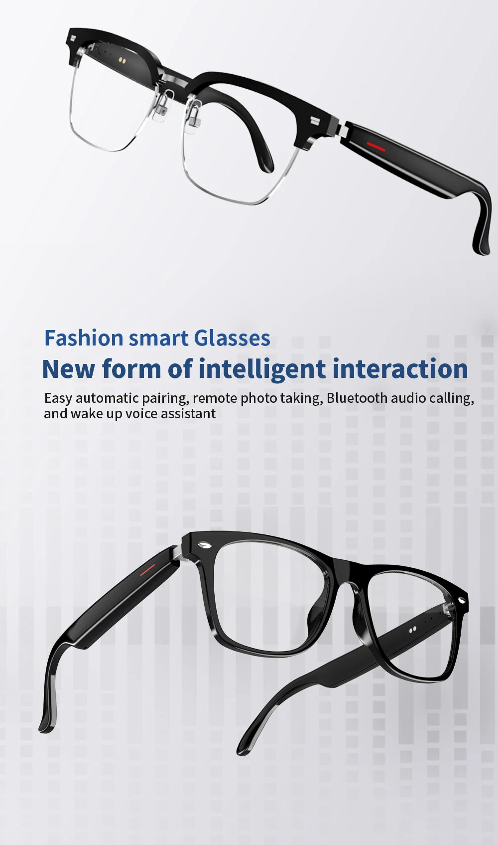 Smart Bluetooth Sunglasses – Open-Ear Audio, Polarized Lenses & Hands-Free Calling