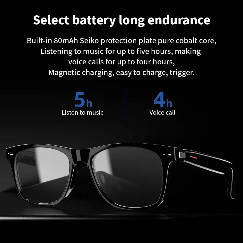 Smart Bluetooth Sunglasses – Open-Ear Audio, Polarized Lenses & Hands-Free Calling